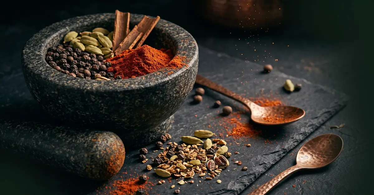 آسیاب کردن دانه های کامل ادویه در خانه